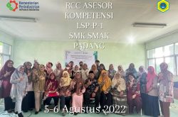 SMK SMAK Padang Gelar Kegiatan Refreshment dan RCC bagi Asesor Kompetensi